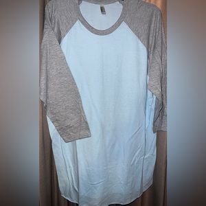 American apparel baseball tee